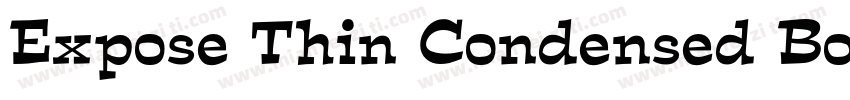 Expose Thin Condensed Bold字体转换